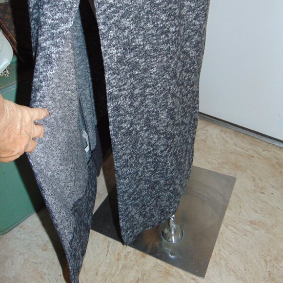 Intimately Free People Heather Gray Black Fleece Hazy Maxi Dress Lagen Look L - Picture 11 of 12